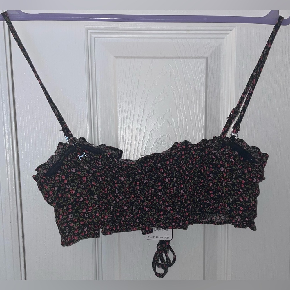 *230.  Free People Picnic Ruffle Bandeau Top - Picture 5 of 12